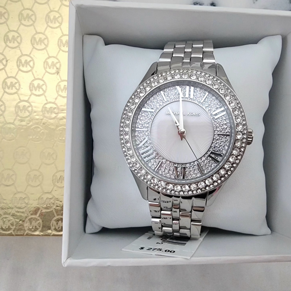 Michael Kors Silver Crystal Women's Watch